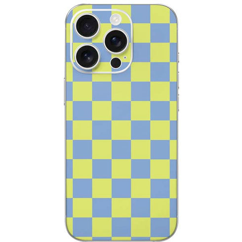 Neon Checkered iPhone 16 Pro Skin